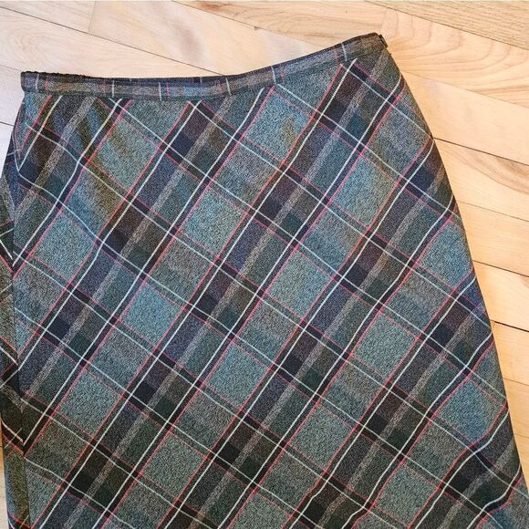 Vintage JM Collection Plaid Maxi Skirt - Picture 3 of 9
